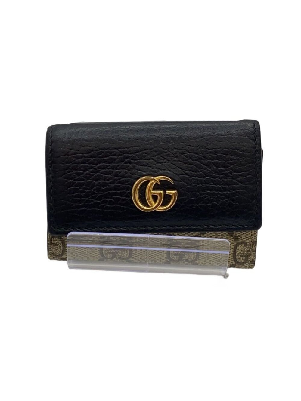 Gucci Key Case Wallet Leather Black